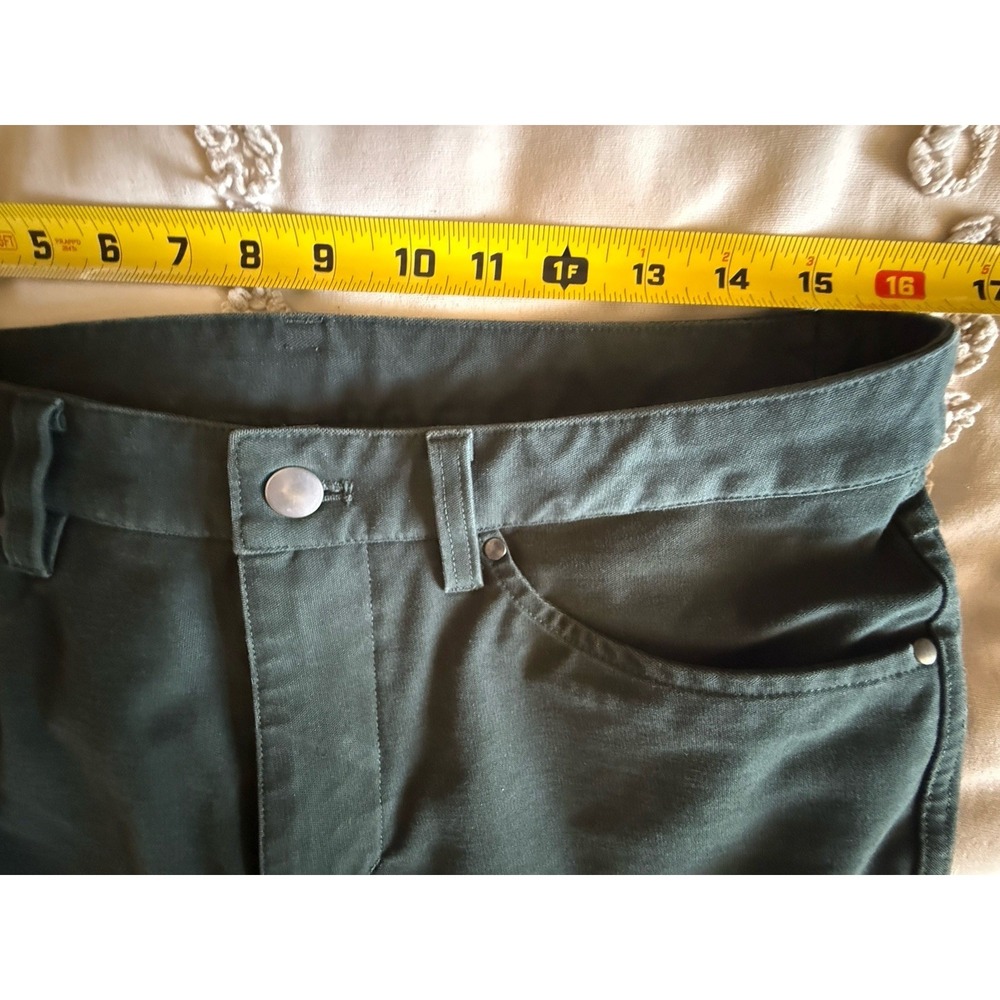 Lululemon ABC Slim Pants 32x30 Olive Warpstreme 5 Pocket Mens - Picture 6 of 10